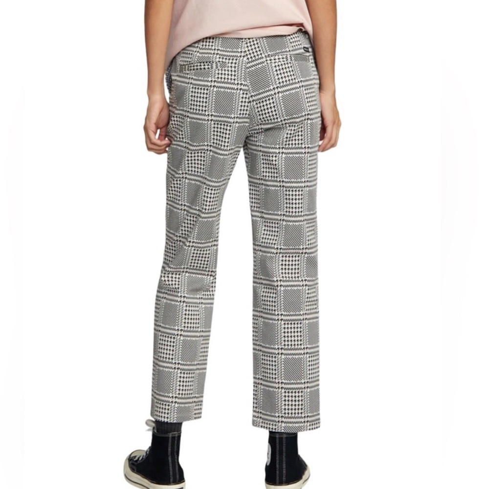 RVCA Black and White Houndstooth Pants